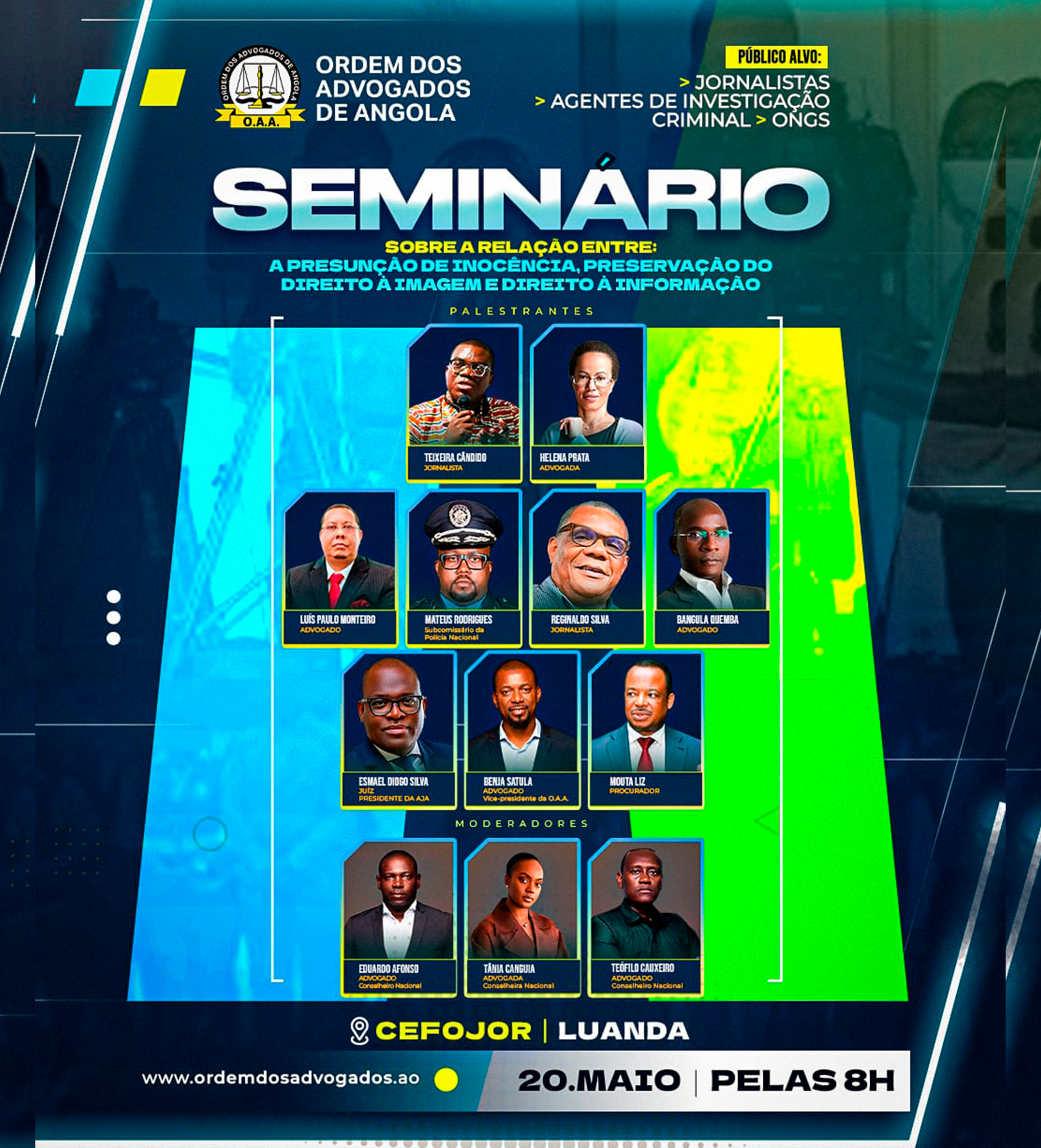 SEMINÁRIO SOBRE A PRESUNÇÃO DE INOCÊNCIA, O DIREITO À IMAGEM E O DIREITO À INFORMAÇÃO